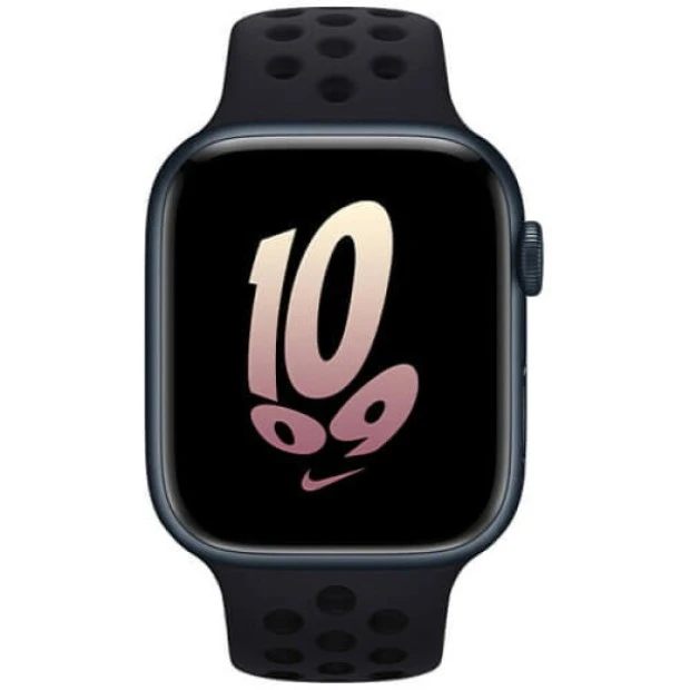 Смарт-часы Apple Watch Series 8 45mm (Black) (Black Sport) (Grade A+) 100% Б/У O