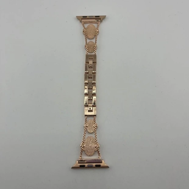 Ремешок Apple Watch Van Cleef 42 / 44 / 45 / 49mm (Rose Gold / Black)