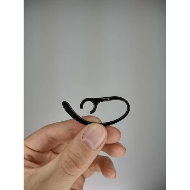 Pivoting plastic ear hook for Bluetooth headset (8mm) (Black)