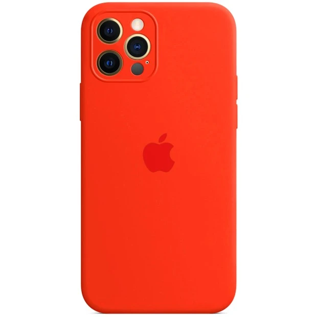 Оригінальний силіконовий чохол RoundCam для Apple iPhone 12 Pro Max (05) Product RED
