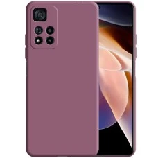 Силикон Original 360 Case Xiaomi Redmi Note 11 Pro (ShutCam) (Светло-сиреневый)