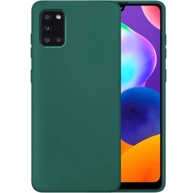 Силикон Original 360 Case Samsung Galaxy A31 (Тёмно-зелёный)