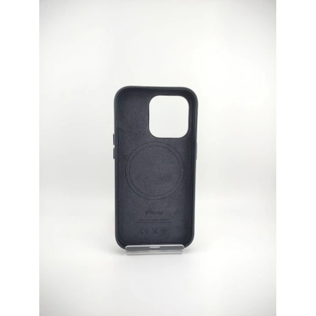 Чехол Leather Case with Magsafe Apple IPhone 14 Pro (Midnight)
