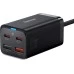 СЗУ-адаптер Baseus GaN3 Pro 65W (2Type-C / 2USB) + кабель Type-C to Type-C (Black) СЗУ-адаптер Baseus GaN3 Pro 65W (2Type-C / 2USB) + кабель Type-C to Type-C (Black)