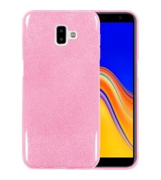 Силикон Glitter Samsung Galaxy J6 Plus (2018) J610 (Розовый)