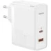 СЗУ-адаптер Baseus GaN5 Pro CCGP100202 140W (2Type-C / 1USB) + кабель Type-C - Type-C (Белый) СЗУ-адаптер Baseus GaN5 Pro CCGP100202 140W (2Type-C / 1USB) + кабель Type-C - Type-C (Белый)