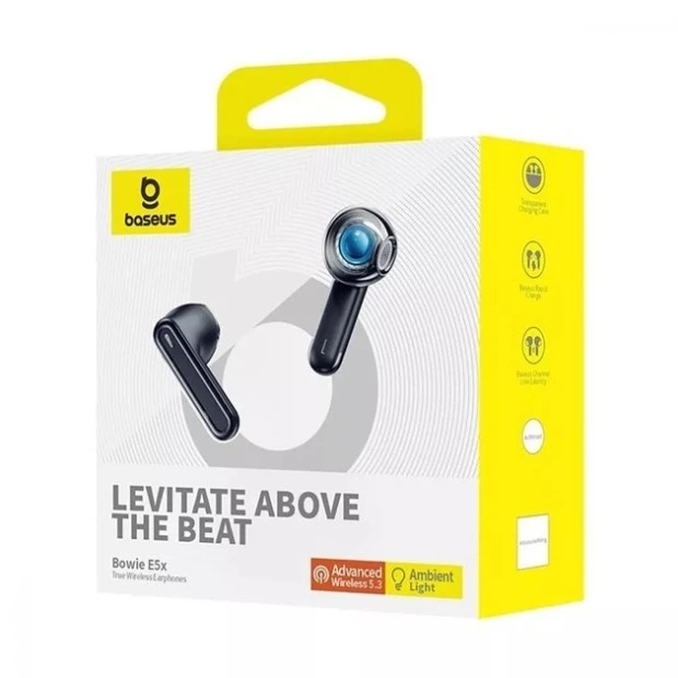 Беспроводные наушники-гарнитура вкладыши Baseus Bowie E5x (Black)