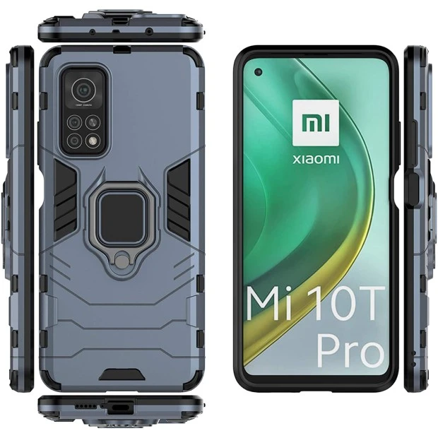Бронь-чехол Ring Armor Case Xiaomi Mi 10T / Mi 10T Pro (Пыльная бирюза)