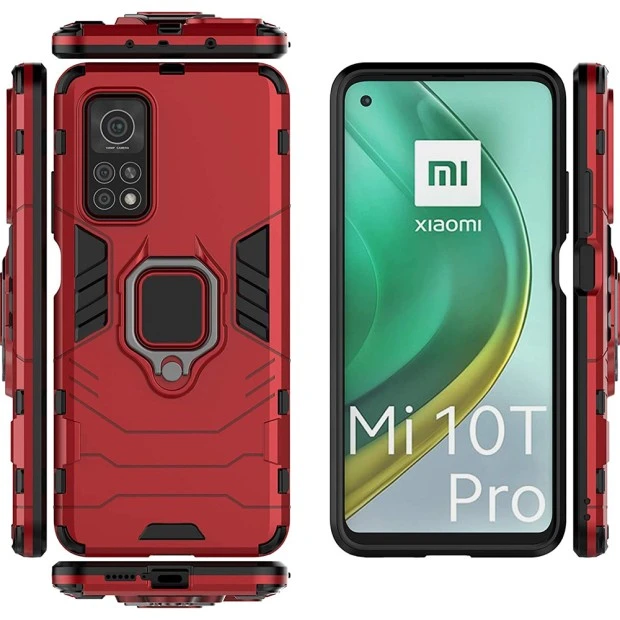 Бронь-чехол Ring Armor Case Xiaomi Mi 10T / Mi 10T Pro (Красный)