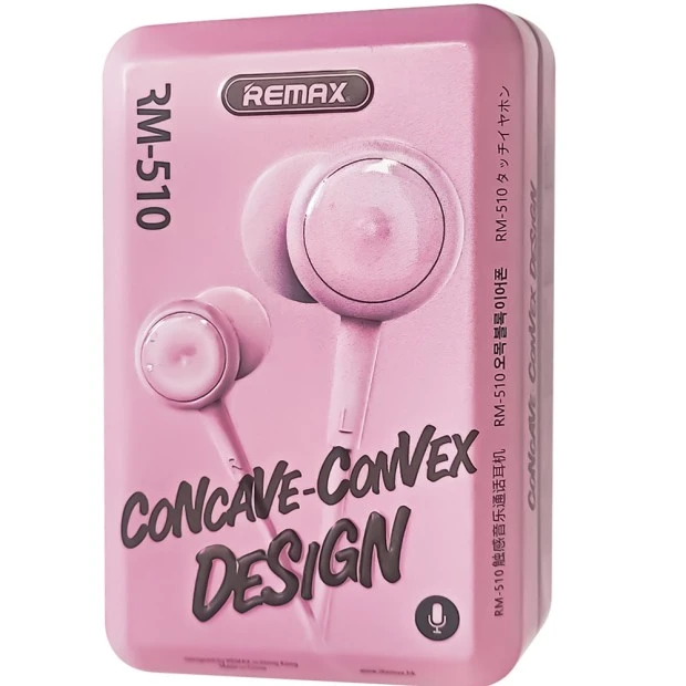 Wired in-ear headset Remax RM-510 (Pink)