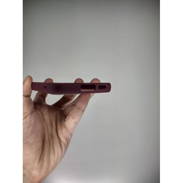 Силикон Original Samsung Galaxy S23 (ShutCam) (Бордовый)