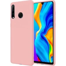 Силиконовый чехол iNavi Color Huawei P30 Lite (Розовый)