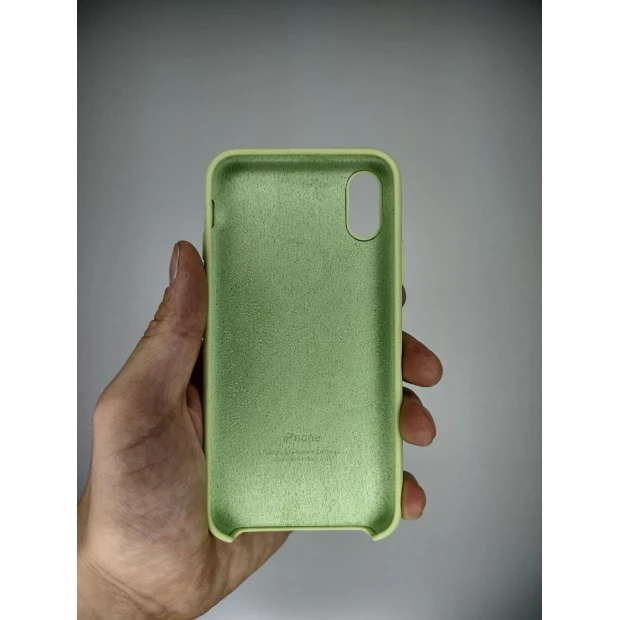 Силіконовий чохол Original Case Apple iPhone X  /  XS (Авокадо)