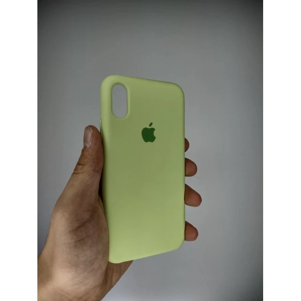 Силіконовий чохол Original Case Apple iPhone X  /  XS (Авокадо)