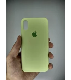 Силіконовий чохол Original Case Apple iPhone X  /  XS (Авокадо)