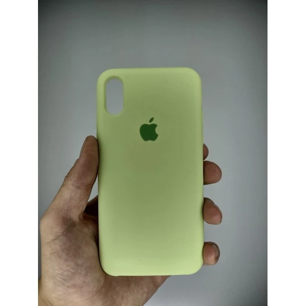 Силіконовий чохол Original Case Apple iPhone X  /  XS (Авокадо)