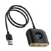 Переходник USB HUB Baseus Square round 4 in 1 USB HUB Adapter (4 порта) (Чёрный) Переходник USB HUB Baseus Square round 4 in 1 USB HUB Adapter (4 порта) (Чёрный)