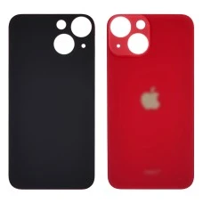 Заднее стекло корпуса для Apple iPhone 13 mini Red (красное) (Big hole)
