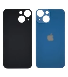 Заднее стекло корпуса для Apple iPhone 13 mini Blue (синее) (Big hole)