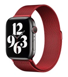 Ремешок Milanese Loop Apple Watch 42 / 44 mm (Red)