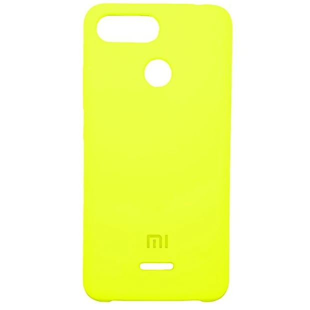 Силиконовый чехол Original Case Xiaomi Redmi 6 (Жёлтый)