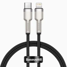 USB-кабель Baseus Cafule Metal Data 20W (0.25m) (Type-C to Lightning) (Чёрный) CATLJK-01