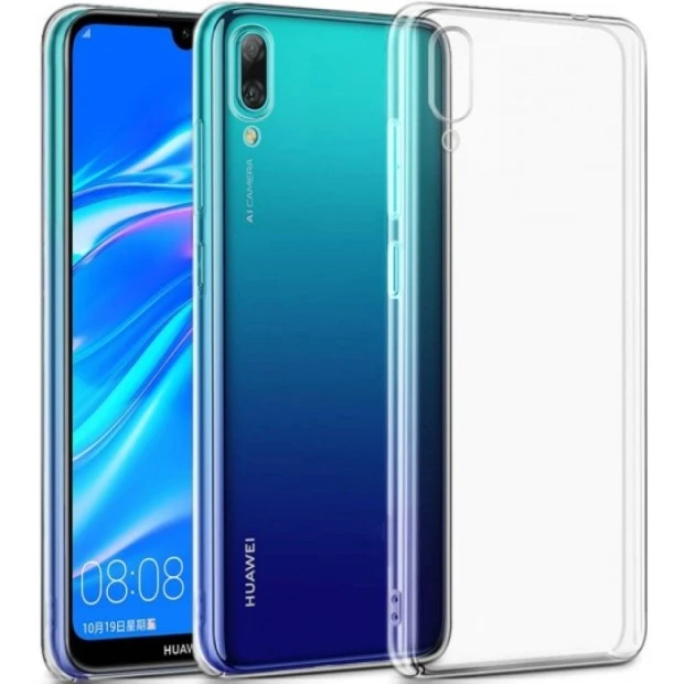 Силіконовий чохол WS для Huawei Y7 (2019) (прозорий)