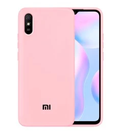 Силикон Original 360 Case Logo Xiaomi Redmi 9A (Розовый)