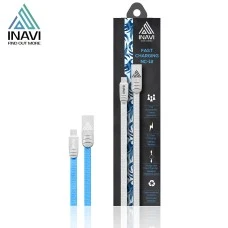 USB кабель Inavi NC-12 (MicroUSB) (Голубой)