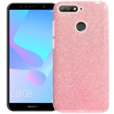 Силикон Glitter Huawei Y6 (2018) / Y6 Prime 2018 / Honor 7a Pro (Розовый)