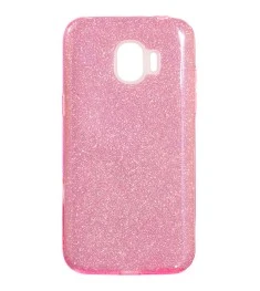 Силикон Glitter Samsung J2 (2018) J250 (розовый)