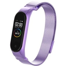 Ремешок Milanese Loop Xiaomi Mi Band 3 / Mi Band 4 (Сиреневый)