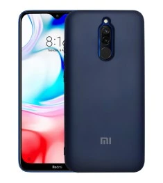 Силикон Original 360 Case Logo Xiaomi Redmi 8 (Тёмно-синий)