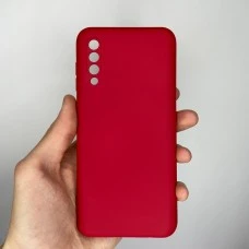 Силикон Original 360 Case Samsung Galaxy A30s / A50 / A50s (ShutCam) (Тёмно-красный)