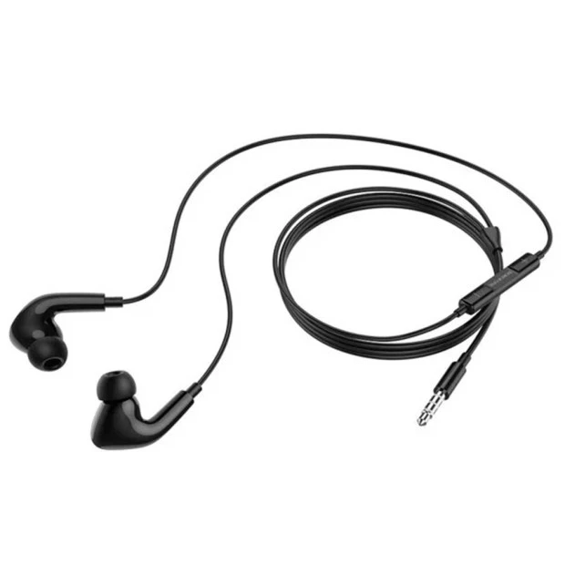 Проводные наушники-гарнитура вакуумные Borofone BM30 Pro (Чёрный)