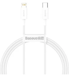 Baseus Superior PD 20W USB Cable (2m) (Type-C to Lightning) (White) CATLYS-C02