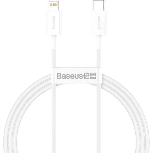 Baseus Superior PD 20W USB Cable (2m) (Type-C to Lightning) (White) CATLYS-C02