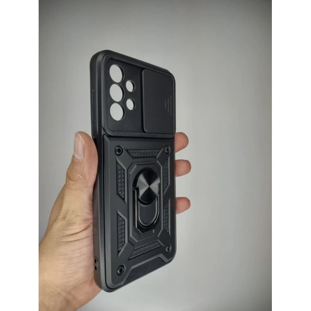 Бронь-чехол Ring Serge Armor Case Samsung Galaxy A13 (ShutCam) (Чёрный)