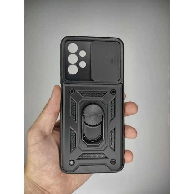 Бронь-чехол Ring Serge Armor Case Samsung Galaxy A13 (ShutCam) (Чёрный)