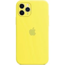 Силикон Original RoundCam Case Apple iPhone 11 Pro Max (47) Lemon