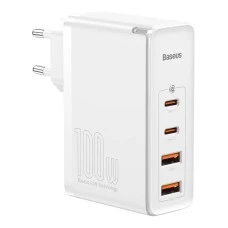 СЗУ-адаптер Baseus GaN2 Pro 100W (2Type-C / 2USB) (Белый) CCGAN2P-L02