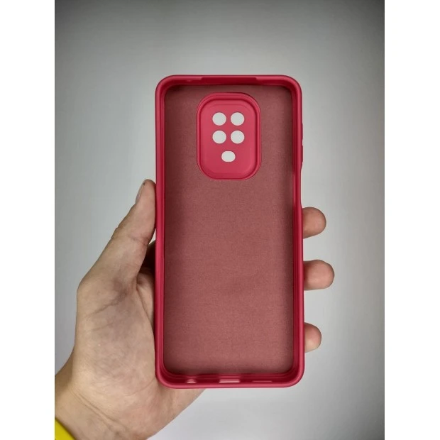 Силикон Original ShutCam Xiaomi Redmi Note 9S / Note 9 Pro (Малиновый)