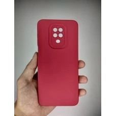 Силикон Original ShutCam Xiaomi Redmi Note 9S / Note 9 Pro (Малиновый)