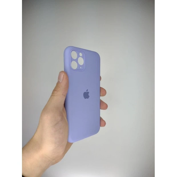 Силикон Original RoundCam Case Apple iPhone 11 Pro (Lilac cream)