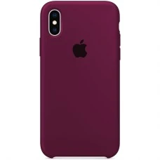 Силиконовый чехол Original Case Apple iPhone X / XS (57) Marsala