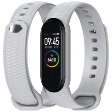 Ремешок Hexagonal Style Xiaomi Mi Band 3 / Mi Band 4 (Серый)