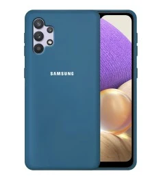 Силикон Original 360 Case Logo Samsung Galaxy A32 (2021) (Кобальт)