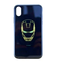 Накладка Luminous Glass Case Apple iPhone XR (Ironman)