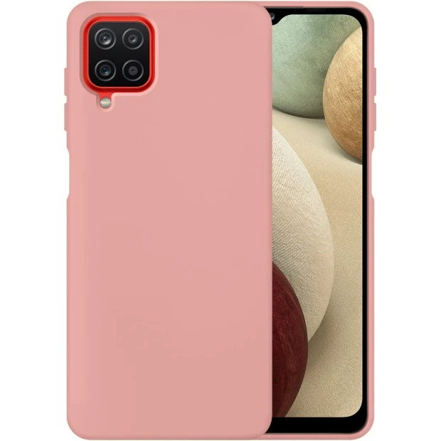 Силикон Original 360 Case Samsung Galaxy A12 (2020) (Пудровый)