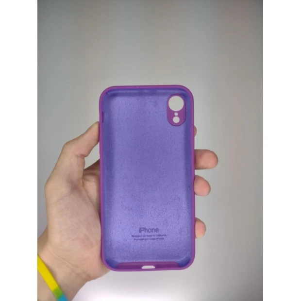 Чохол Силікон Original RoundCam для Apple iPhone XR (28) Баклажан